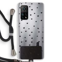 Kleine kattenkopjes: Xiaomi Mi 10T 5G Transparant Hoesje met koord