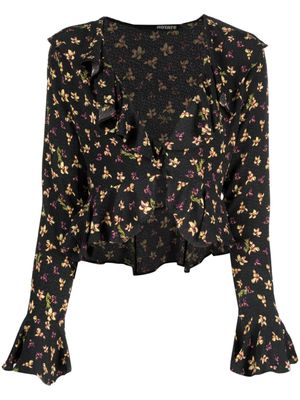 ROTATE BIRGER CHRISTENSEN blouse Birger Christensen à fleurs - Noir ROTATE BIRGER CHRISTENSEN blouse Birger Christensen à fleurs - Noir