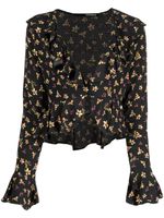 ROTATE BIRGER CHRISTENSEN blouse Birger Christensen à fleurs - Noir