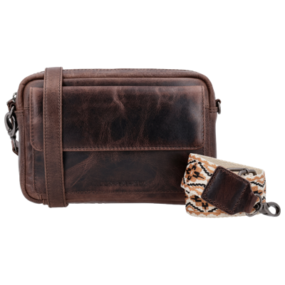 Hide & Stitches Next Navajo Shoulder bag-Dark Brown