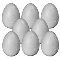 Hobby piepschuim vorm ei - 8x - 10 cm - eieren knutsel vormen - paaseieren