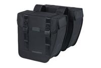 Basil tour dubbele fietstas - waterafstotend - 28l - zwart