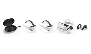 META 137244 slimme draagbare accessoire Hoofdband Zwart, Wit Stof/Weefsel, Kunststof, Silicone