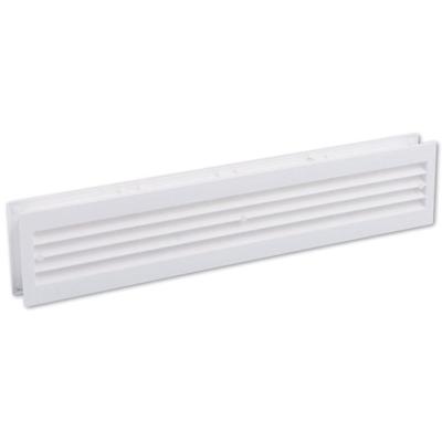 Nedco deurventilatierooster - wit - 90 x 455 mm - 2-delig
