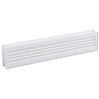 Nedco deurventilatierooster - wit - 90 x 455 mm - 2-delig