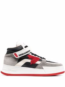 DSQUARED2 baskets lacées à logo imprimé - Gris