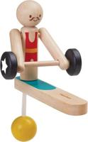 Oku Plan toys weightlifting acrobaat van hout
