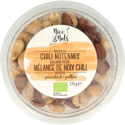 Nice & Nuts Chili notenmix met katjang pedis geroosterd bio Nice & Nuts Chili notenmix met katjang pedis geroosterd bio