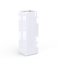 Polyester plantenbak CARREZ hoogglans 40x40x120cm. op=op