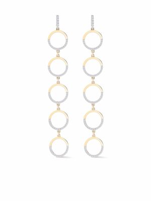 Mateo boucle d'oreille en or 14ct ornée de diamants