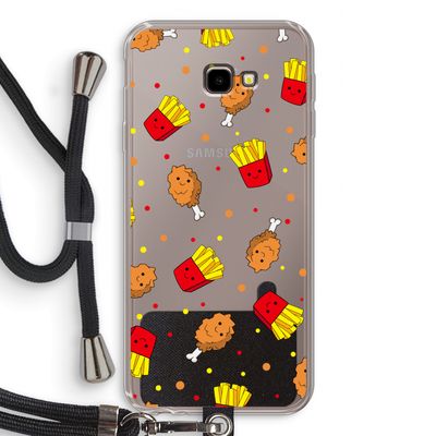 Chicken 'n Fries: Samsung Galaxy J4 Plus Transparant Hoesje met koord