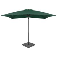 VidaXL Parasol met draagbare voet groen