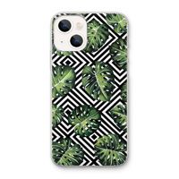 Geometrische jungle: iPhone 13 mini Transparant Hoesje