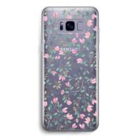 Sierlijke bloemen: Samsung Galaxy S8 Transparant Hoesje