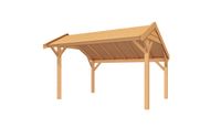 GRANDIOSE Kapschuur - 400x250 cm Douglashout- Kapschuurdak- - YARD Outdoor