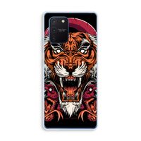 Tiger and Rattlesnakes: Samsung Galaxy Note 10 Lite Transparant Hoesje