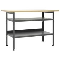 Werkbank 120x60x85 cm staal grijs Werkbank 120x60x85 cm staal grijs