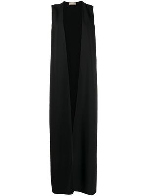 Elie Saab gilet à design ouvert devant - Noir
