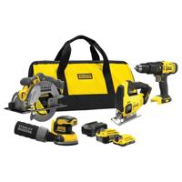 Stanley FATMAX SFMCK412MDS V20 18V 4PC Woodworking Kit 1x4Ah 1x2Ah - SFMCK412MDS-QW