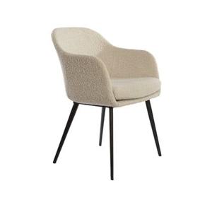 Light&living Eetkamerstoel 59x58,5x82 cm LEONE bouclé licht beige-z...