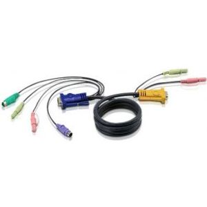 Aten 1.8M PS/2 KVM Kabel met 3 in 1 SPHD en Geluid