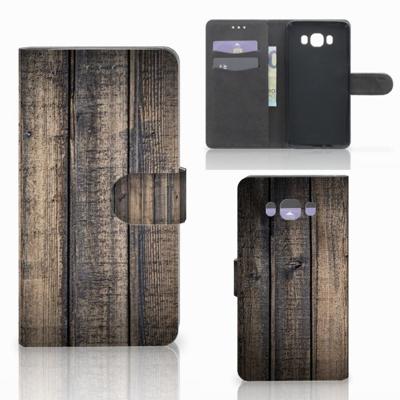 Samsung Galaxy J7 2016 | Book Style Case | Steigerhout | Portemonnee hoesje