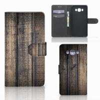 Samsung Galaxy J7 2016 | Book Style Case | Steigerhout | Portemonnee hoesje