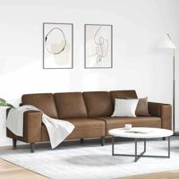 Bankstel Bruin Faux suede leer