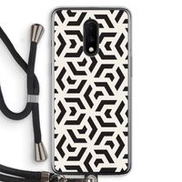Crazy pattern: OnePlus 7 Transparant Hoesje met koord