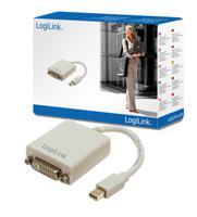 LogiLink CV0037 DisplayPort / DVI Adapter [1x Mini-DisplayPort stekker - 1x DVI-bus 24+5-polig] Wit 0.09 m - thumbnail