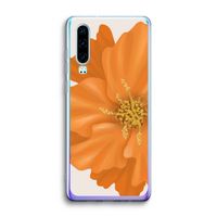 Orange Ellila flower: Huawei P30 Transparant Hoesje