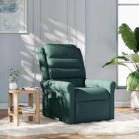 Fauteuil verstelbaar stof donkergroen