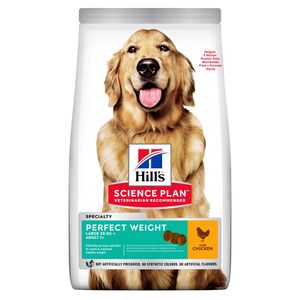Hill's Adult Perfect Weight Large Breed met kip hondenvoer 2 x 12 kg