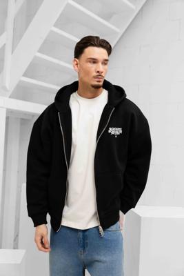 Equalité Societe 2.0 Oversized Full Zip Hoodie Heren Zwart - Maat XL - Kleur: Zwart | Soccerfanshop