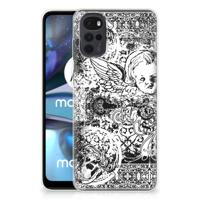Silicone Back Case Motorola Moto G22 Skulls Angel