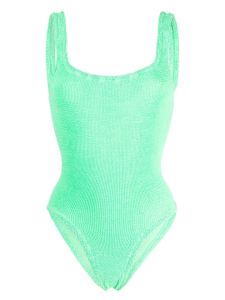 Hunza G maillot de bain à effet froissé - Vert