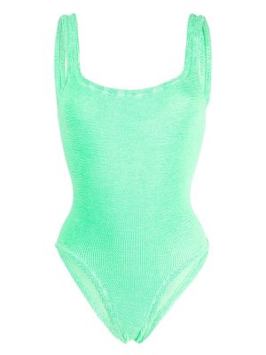 Hunza G maillot de bain à effet froissé - Vert