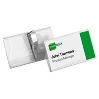 Badge Durable 8110 met krokodillenklem 40x75mm | 25 stuks