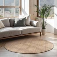 Vloerkleed Jaipur Rond - Naturel maat: xcm - materiaal: Jute - Dekbed-Discounter.nl