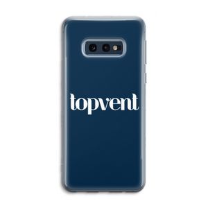 Topvent Navy: Samsung Galaxy S10e Transparant Hoesje