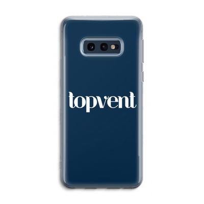 Topvent Navy: Samsung Galaxy S10e Transparant Hoesje