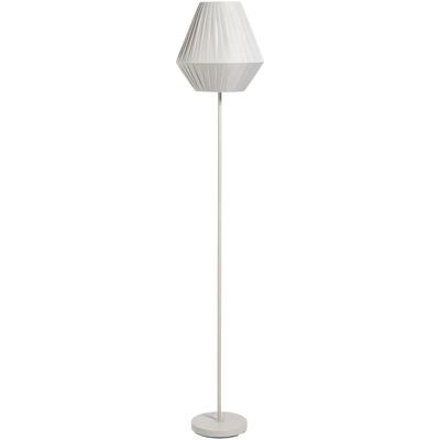 Leen Bakker - Vloerlamp Feline E27 - 151x30x30 Cm - Metaal/Polyether - Grijs