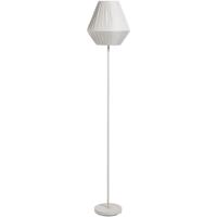 Leen Bakker - Vloerlamp Feline E27 - 151x30x30 Cm - Metaal/Polyether - Grijs