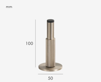 Nurlin Brass Knurled Deurstopper Nurlin Brass Knurled Deurstopper