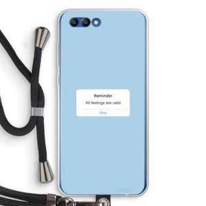 Reminder: Honor 10 Transparant Hoesje met koord
