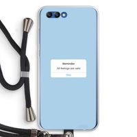 Reminder: Honor 10 Transparant Hoesje met koord