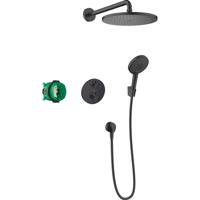 Hansgrohe Croma showerset compleet inbouw raindance powderrain 240 - mat zwart 27961670