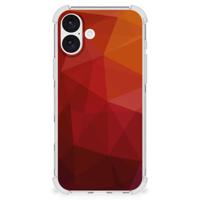 Shockproof Case voor iPhone 16 Plus Polygon Red