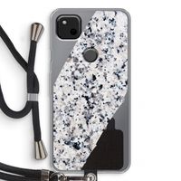 Gespikkelde marmer: Pixel 4a Transparant Hoesje met koord