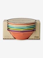 Set van 6 soepkommen van melamine GLORY DAYS 400 ml RICE meerkleurig